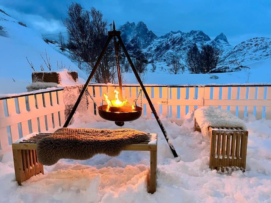 Вилла Sundet Lofoten Holiday House Sund  Экстерьер фото
