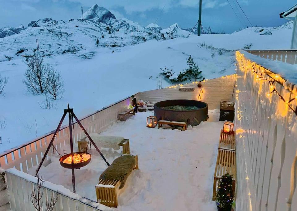Вилла Sundet Lofoten Holiday House Sund  Экстерьер фото